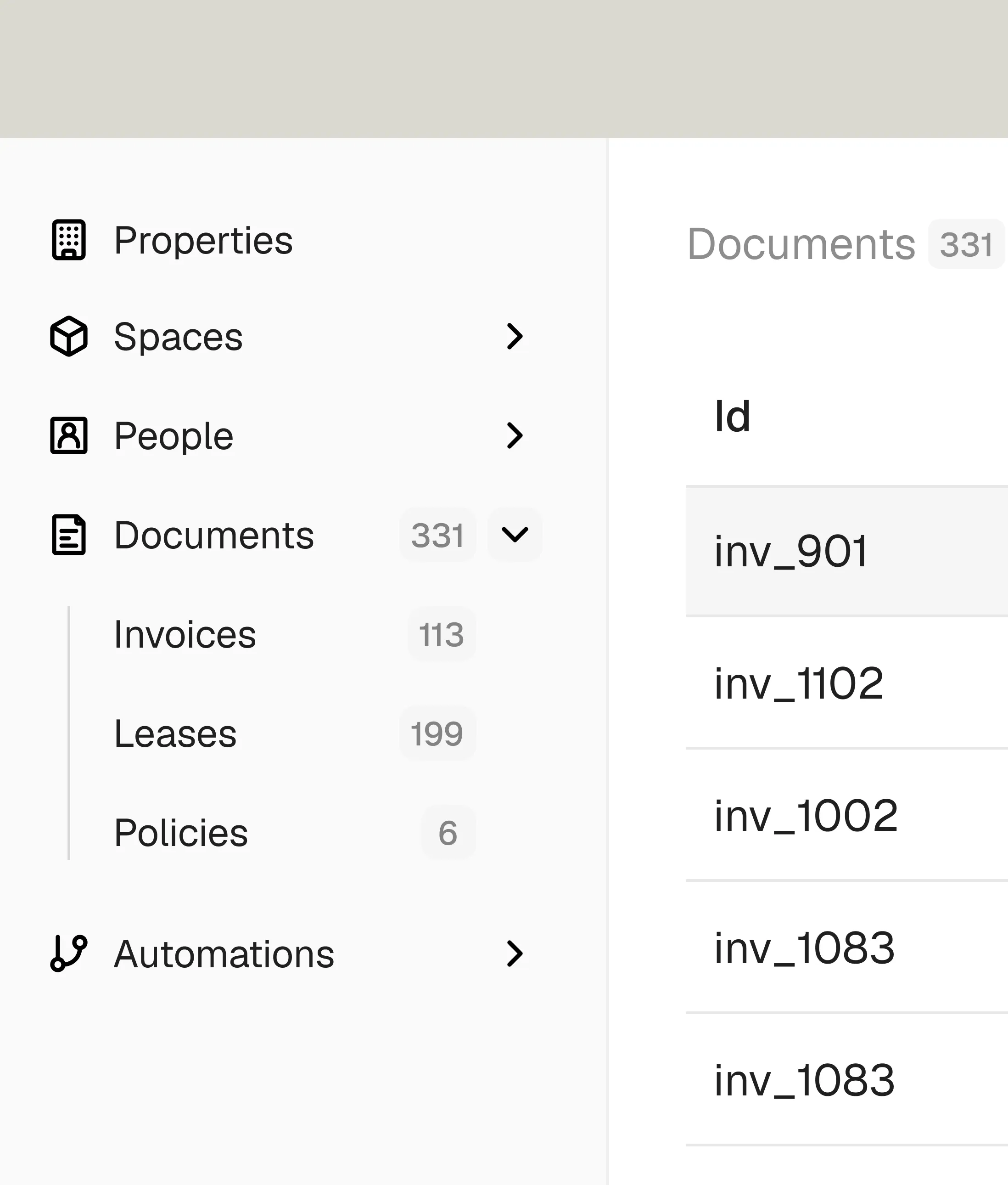 Expense tracking dashboard for maintenance requests and records